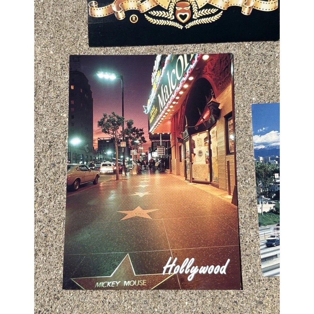 Vintage California Post Cards Lot Of 6 Unposted Tourism MGM Hollywood